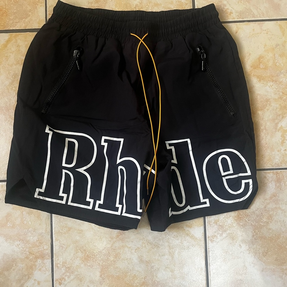 Black Rhude Logo Shorts
